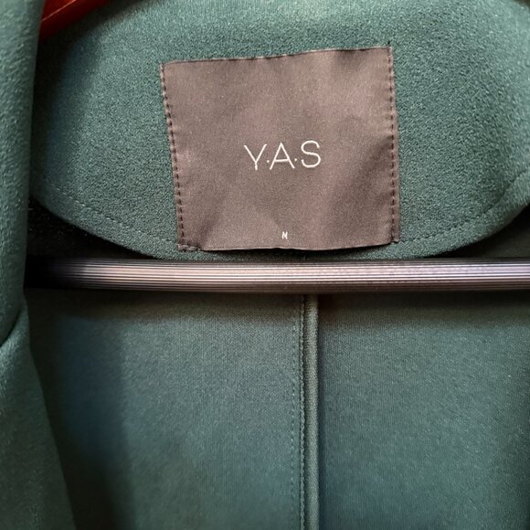 Forest Green Blazer Size M - Single Button Tailored Jacket with Notched Lapel - Picture 4 of 4